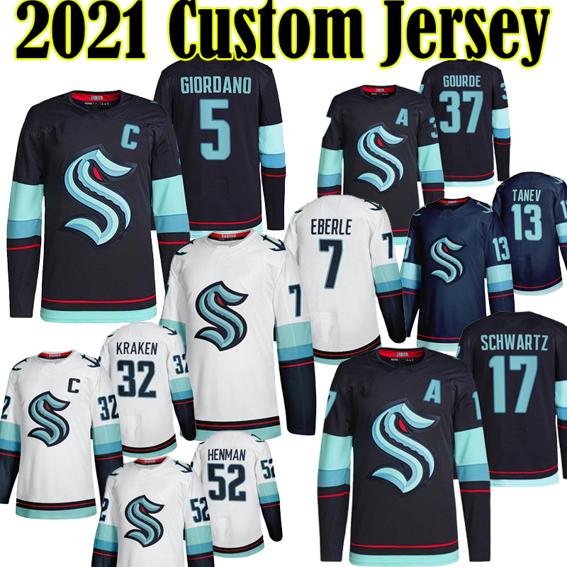 Seattle Kraken Ice Hockey Jerseys 5 Mark Giordano 29 Vince Dunn 37 Yanni Gourde 13 Brandon Tanev 7 Eberle 73 Kole Lind 21 Alex Wennberg Mens Womens Youth Custom Jersey, Seattle kraken kids
Seattle Kraken Ice Hockey Jerseys 5 Mark Giordano 29 Vince Dunn 37 Yanni Gourde 13 Brandon Tanev 7 Eberle 73 Kole Lind 21 Alex Wennberg Mens Womens Youth Custom Jersey, Seattle kraken kids