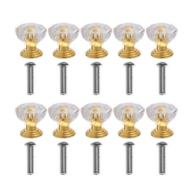10pcs/Set Furniture Diamond Shape Handle Hardware Furniture Component Crystal Glass Cabinet Knob Jewelry Box Drawer Pull Handle
10pcs/Set Furniture Diamond Shape Handle Hardware Furniture Component Crystal Glass Cabinet Knob Jewelry Box Drawer Pull Handle