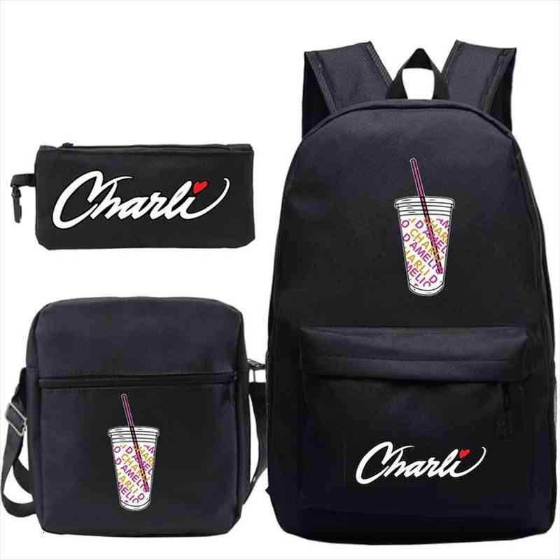 charli damelio backpack 3pcs set students school bag merch rucksack back to backpacks for children
charli damelio backpack 3pcs set students school bag merch rucksack back to backpacks for children