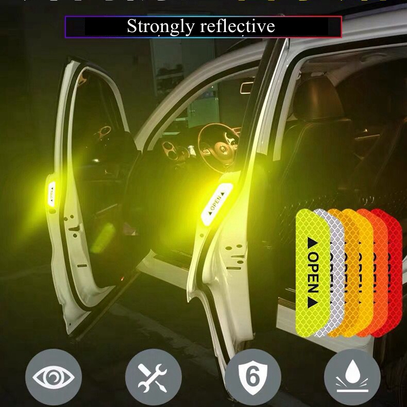 Car Accessories 4Pcs Reflective Tape Door Sticker Decals Car Safety Night Reflector Universal Warning Sign Strip
Car Accessories 4Pcs Reflective Tape Door Sticker Decals Car Safety Night Reflector Universal Warning Sign Strip