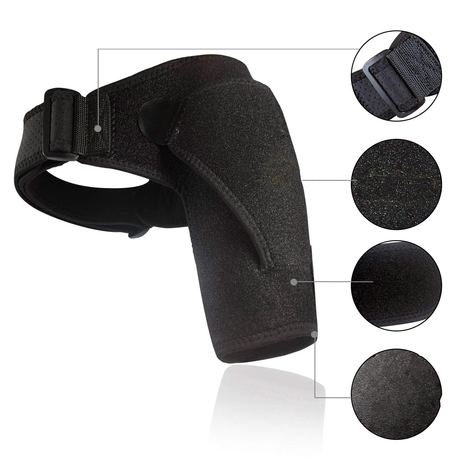 Compression Pain Ice Pack Shoulder Sleeve Shoulder Brace with Pressure Pad Support Shoulder