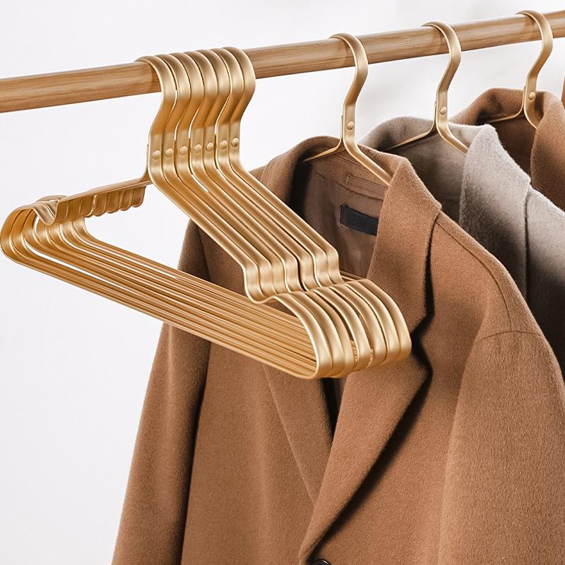 Hangers & Racks 5/10pcs Matte Gold Coat Pants Hanger Clothes Drying Rack Anti -slip Wardrobe Dress Towel Organizer Aluminum Alloy
Hangers & Racks 5/10pcs Matte Gold Coat Pants Hanger Clothes Drying Rack Anti -slip Wardrobe Dress Towel Organizer Aluminum Alloy