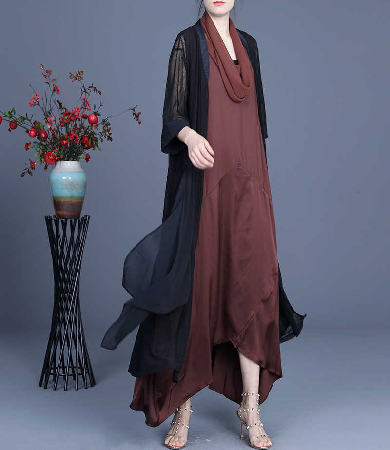 VANOVICH Summer Sleeveless Women Dress Irregular Solid Color Wild Cotton Fashion Casual Clothing 210615