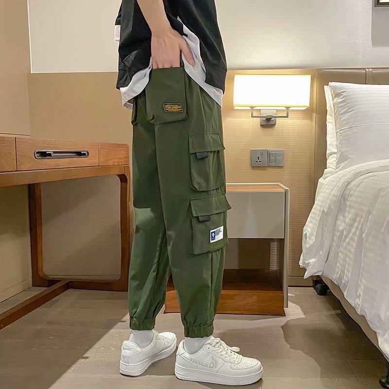 Men's Pants Japanese Fashion Cargo Men Ins Versatile Multi-pocket Cropped Trousers Spring And Autumn Baggy Streetwear, Black
Men's Pants Japanese Fashion Cargo Men Ins Versatile Multi-pocket Cropped Trousers Spring And Autumn Baggy Streetwear, Black