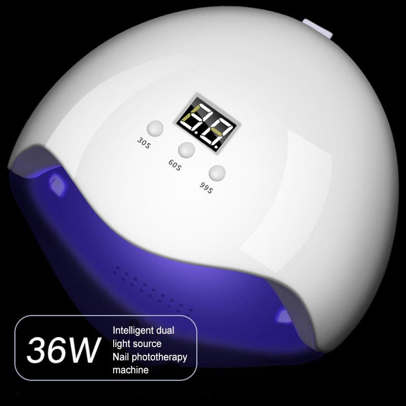 Nail Dryers Gel UV Light LED Lamp Polish Dryer 3 Mode Timer Setting For Nails Art CIN6 899