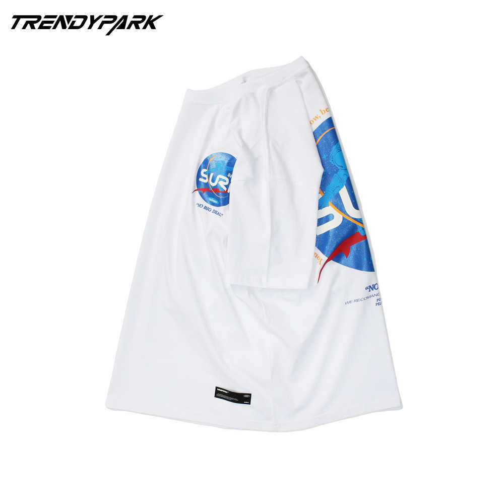 Men's Hip Hop Oversize T Shirt Printed Tshirt Streetwear Harajuku Cotton Loose Summer Short Sleeve T-Shirt Streetwear Tops 210601