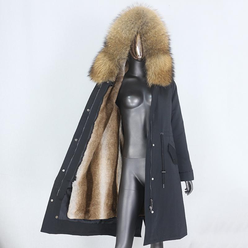 Women's Fur & Faux CXFS 2021 X-long Parka Waterproof Winter Jacket Women Natural Raccoon Hood Real Coat Warm Detachable Streetwear, Full black
Women's Fur & Faux CXFS 2021 X-long Parka Waterproof Winter Jacket Women Natural Raccoon Hood Real Coat Warm Detachable Streetwear, Full black