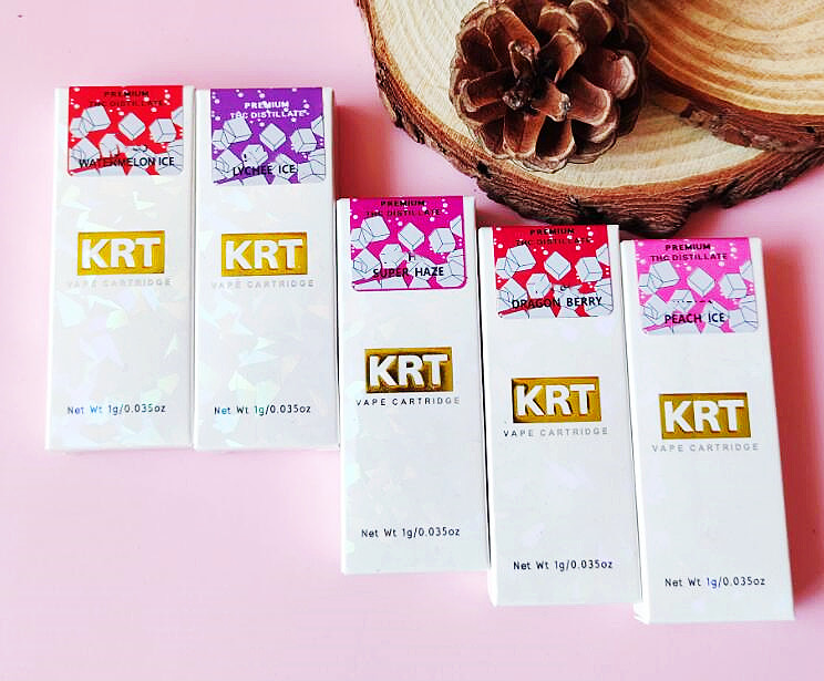 KRT paper box vape cartridge package case with label stickers custom carts packaging
KRT paper box vape cartridge package case with label stickers custom carts packaging