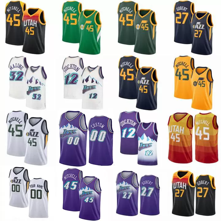 Custom Jazzs Donovan 45 Mitchell Basketball Jerseys Karl Vintage Malone City 2021 Edition 00 Clarkson Mike 11 Conley Gay Rudy Gobert 44 Bogd, Black;red
Custom Jazzs Donovan 45 Mitchell Basketball Jerseys Karl Vintage Malone City 2021 Edition 00 Clarkson Mike 11 Conley Gay Rudy Gobert 44 Bogd, Black;red