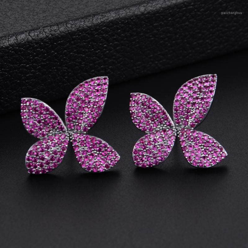 Stud Cute Multicolors Flowers Shape Zirconia Earrings For Bridal Engagement Jewelry, Golden;silver
Stud Cute Multicolors Flowers Shape Zirconia Earrings For Bridal Engagement Jewelry, Golden;silver