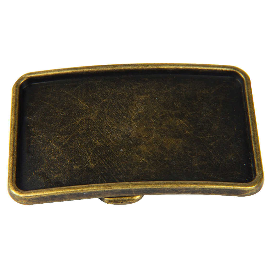 Vintage Classic Rectangle Blank DIY Bronze Metal Belt Buckle Mens Western DIY Making Finding Crafts H1025, Black 
Vintage Classic Rectangle Blank DIY Bronze Metal Belt Buckle Mens Western DIY Making Finding Crafts H1025, Black