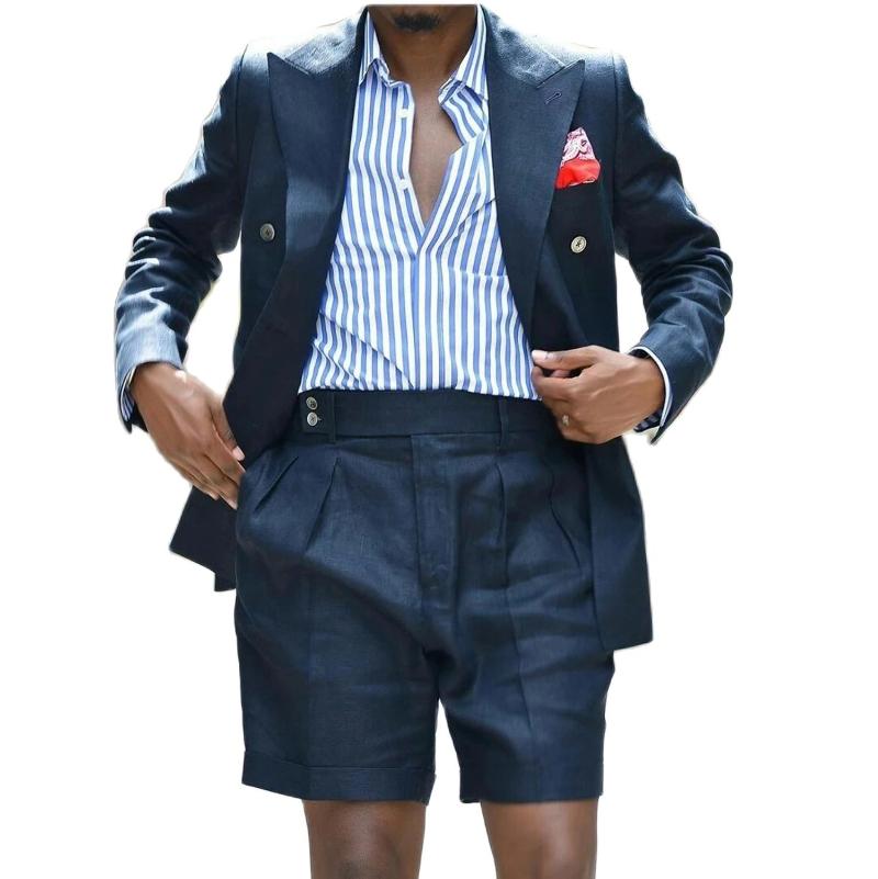 Men's Suits & Blazers Fashionable Navy Blue Wedding Tuxedos 2 Pieces Business Mens (Jacket+Short Pants) Groomsmen Man Formal Suit For Male, White;black
Men's Suits & Blazers Fashionable Navy Blue Wedding Tuxedos 2 Pieces Business Mens (Jacket+Short Pants) Groomsmen Man Formal Suit For Male, White;black
