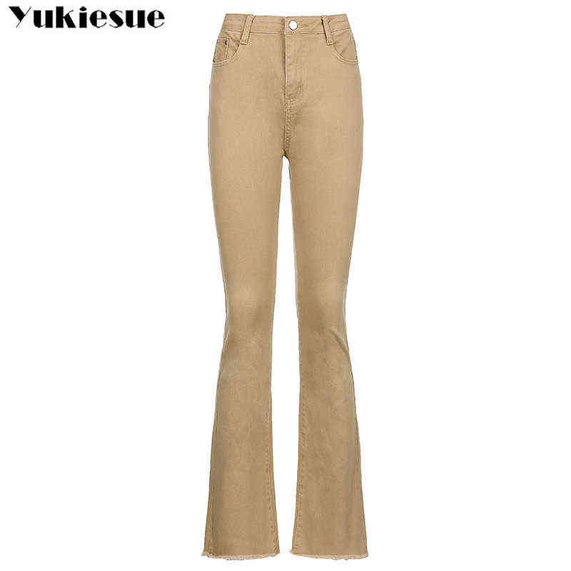 streetwear high waist women's fashion browm jeans woman girls women flare pants trousers female jean femme denim bagge mom jeans 211112