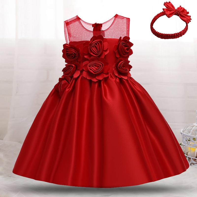 Girl's Dresses Baby Birthday Dress Toddler 1 Year Party Floral Lace Christening Gown Outfits Vestido, Red;yellow
Girl's Dresses Baby Birthday Dress Toddler 1 Year Party Floral Lace Christening Gown Outfits Vestido, Red;yellow