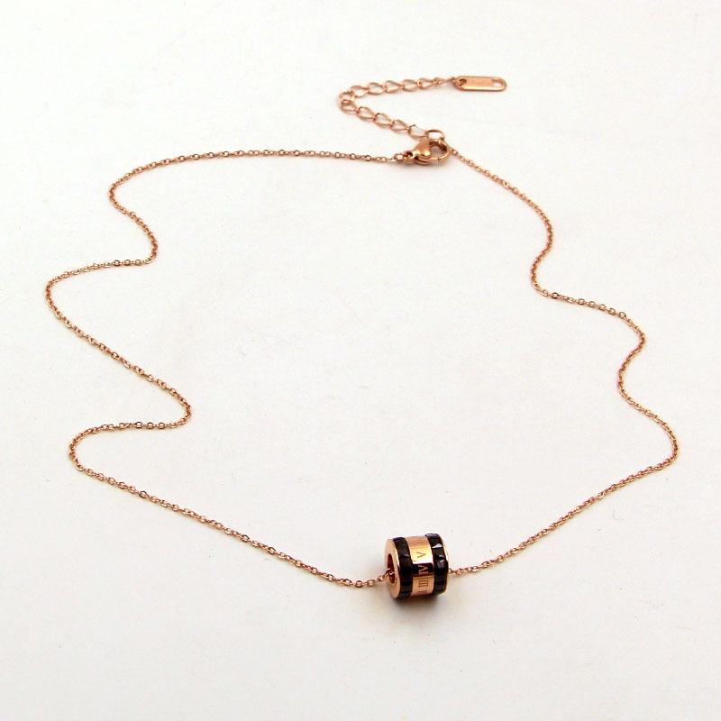 Pendant Necklaces 2021 White Black Red Crystal O-chain Stainless Steel Cylinder Necklace Rose Gold Accesorios Mujer
Pendant Necklaces 2021 White Black Red Crystal O-chain Stainless Steel Cylinder Necklace Rose Gold Accesorios Mujer