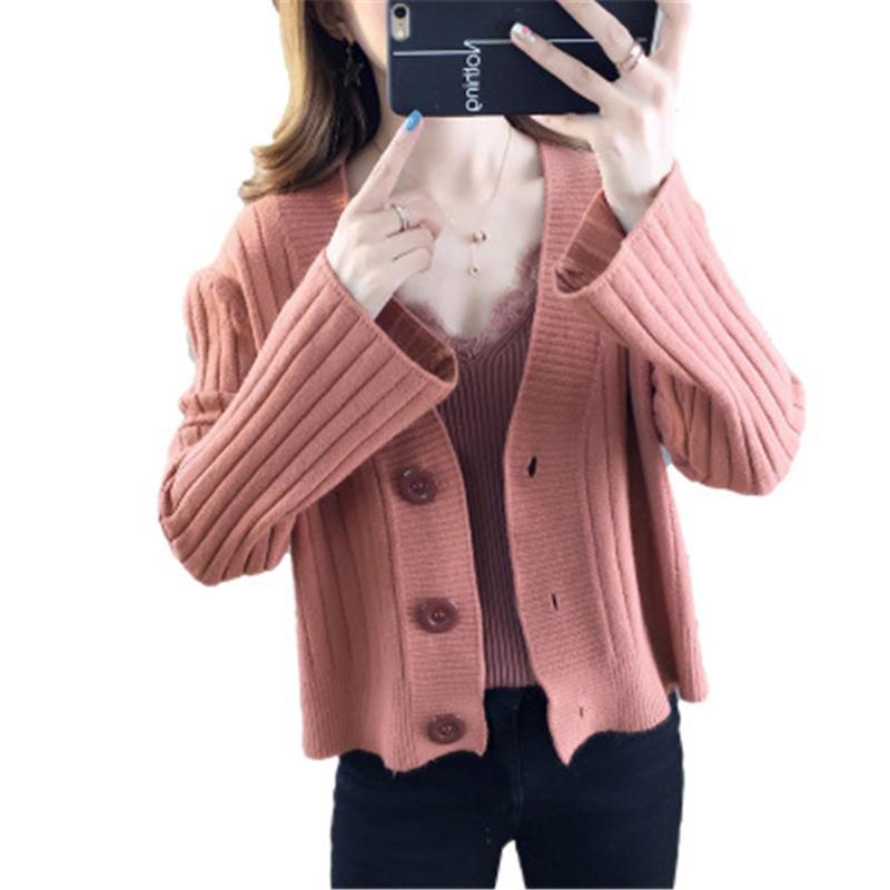 Women's Knits & Tees Short Knitted Sweater Cardigan Women 2022 Korean Cute V Neck Button Jacket Coat Female Casual Blue White Knitwear Cloth
Women's Knits & Tees Short Knitted Sweater Cardigan Women 2022 Korean Cute V Neck Button Jacket Coat Female Casual Blue White Knitwear Cloth