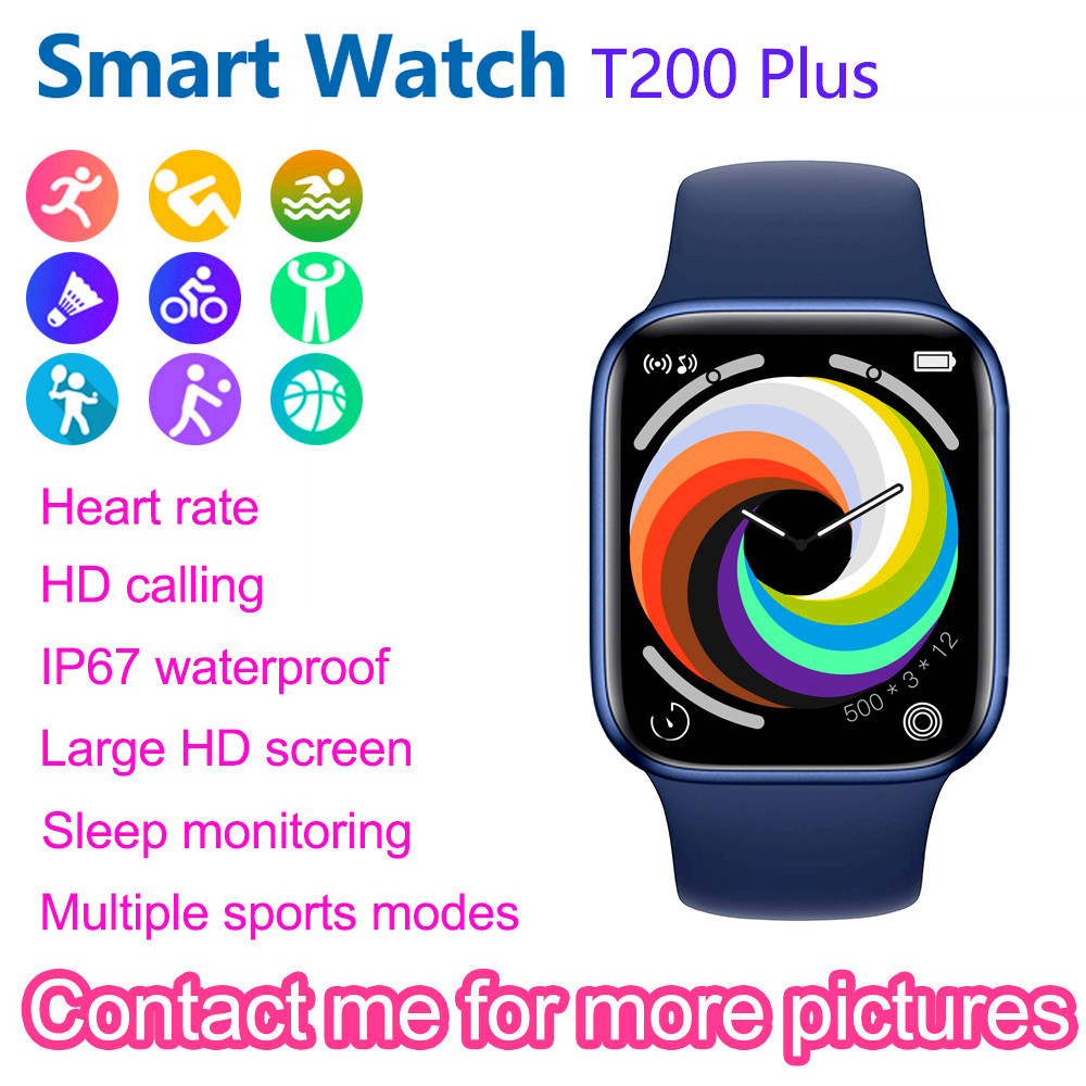 T200 Plus Smart Watches Men Women SmartWatch Bluetooth Call 44MM Heart Rate Blood Pressure Monitor Clocks Hours Watch for Android iOS
T200 Plus Smart Watches Men Women SmartWatch Bluetooth Call 44MM Heart Rate Blood Pressure Monitor Clocks Hours Watch for Android iOS