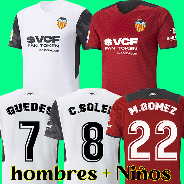 21 22 Valencia CF Soccer Jerseys GAYA GUEDES SOLER RODRIGO 2021 2022 GOMEZ WASS Football Shirt, Away
21 22 Valencia CF Soccer Jerseys GAYA GUEDES SOLER RODRIGO 2021 2022 GOMEZ WASS Football Shirt, Away