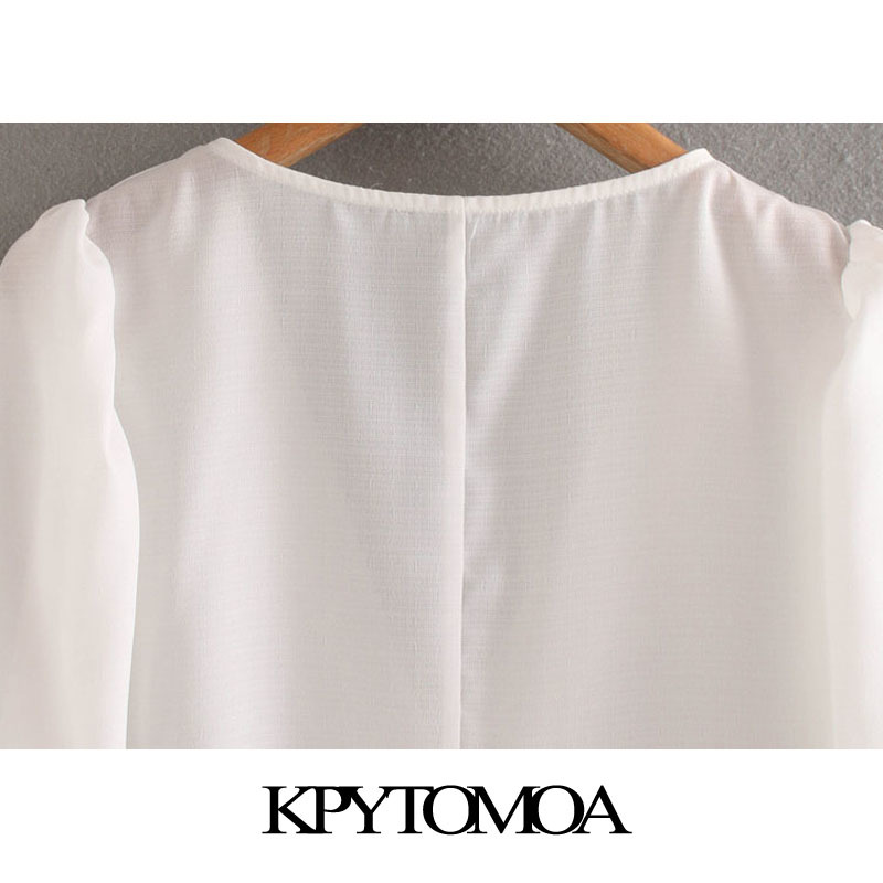Women Fashion Office Wear Button-up Blouses V Neck Half Sleeve Female Shirts Blusas Chic Tops 210420