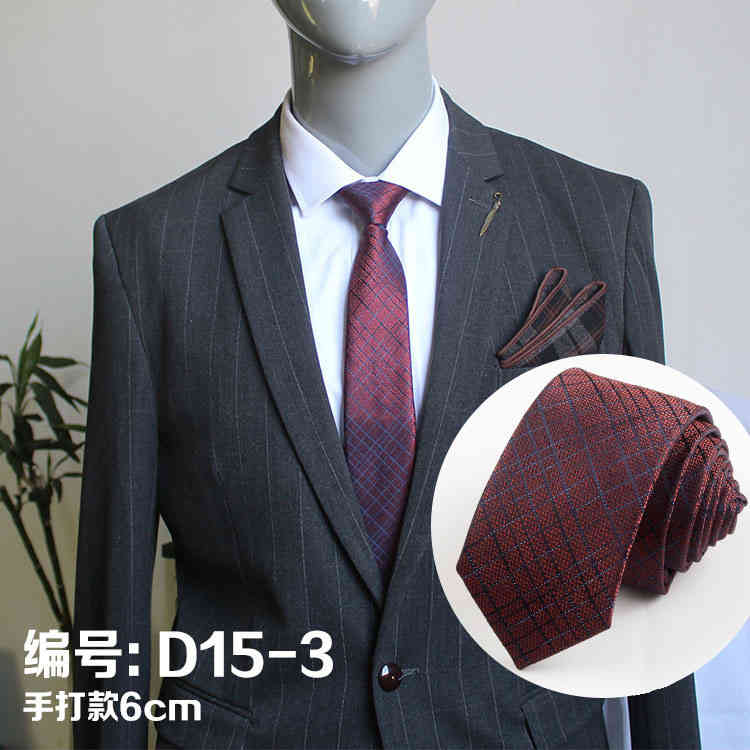 Necktie Scarf Corbata Hand Wear Korean Version Solid Color Broken Flower Tie Administrative Evening Dress Leisure Narrow Formal Business Wedding