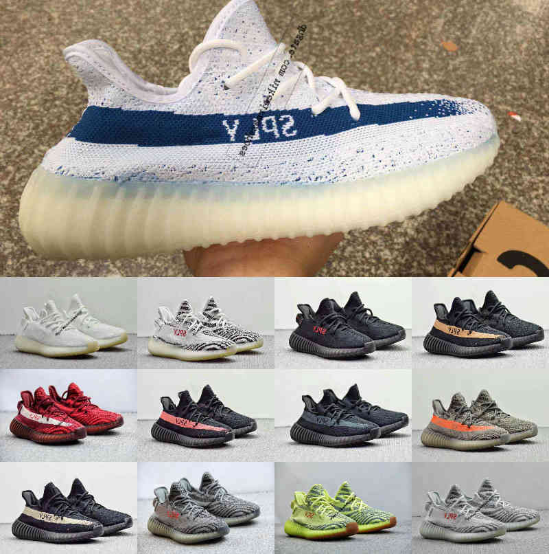 

Hot Selling 2020 Classic Color Beluga 2.0 Zebra Cream Kanye v2 SPLY V2 West Blue Tn Zebra Women Men Designer Shoes Sneakers Trainers 36-46, Black