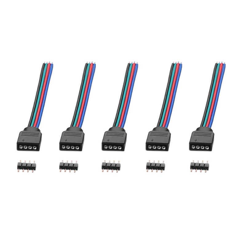Strips 20 Pcs/ Set 4 Pin RGB Connectors Wire Cable For 3528 SMD LED Strip Lights LB88
Strips 20 Pcs/ Set 4 Pin RGB Connectors Wire Cable For 3528 SMD LED Strip Lights LB88