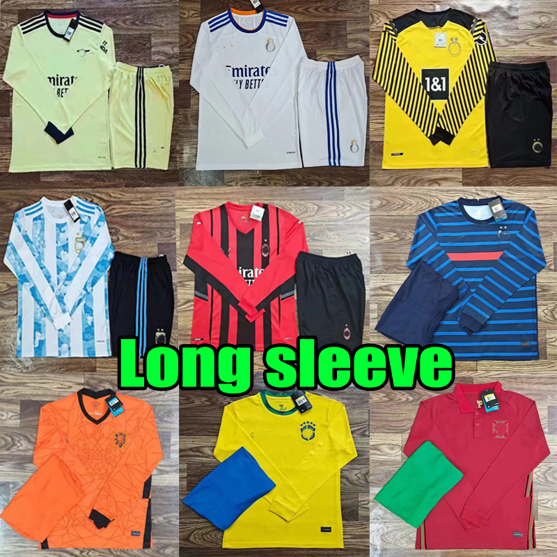 Men 20 21 22 Long sleeve soccer jerseys set 2021 2022 Real Madrid Arsen RODRIGO dortmund Spurs Argentina KANTE goalkeeper Football shirt sets, 2021 home
Men 20 21 22 Long sleeve soccer jerseys set 2021 2022 Real Madrid Arsen RODRIGO dortmund Spurs Argentina KANTE goalkeeper Football shirt sets, 2021 home