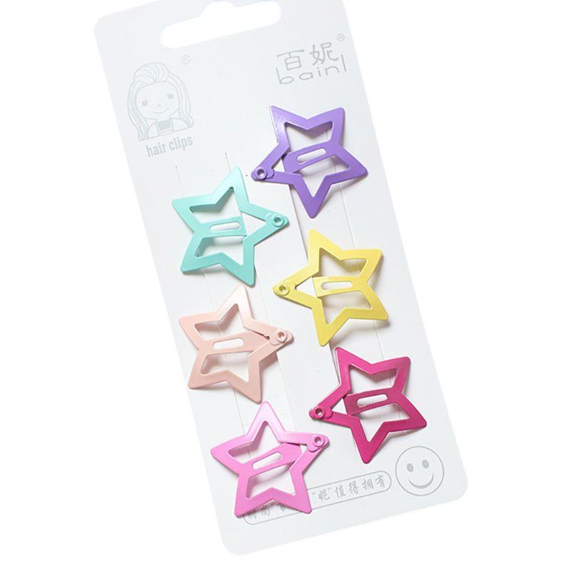 Hair Clips & Barrettes 6Pcs/Set Children Girls Harajuku Metal Alloy Baking Paint BB Geometric Five-Pointed Star Shape Hollow 11 Drop, Golden;silver
Hair Clips & Barrettes 6Pcs/Set Children Girls Harajuku Metal Alloy Baking Paint BB Geometric Five-Pointed Star Shape Hollow 11 Drop, Golden;silver