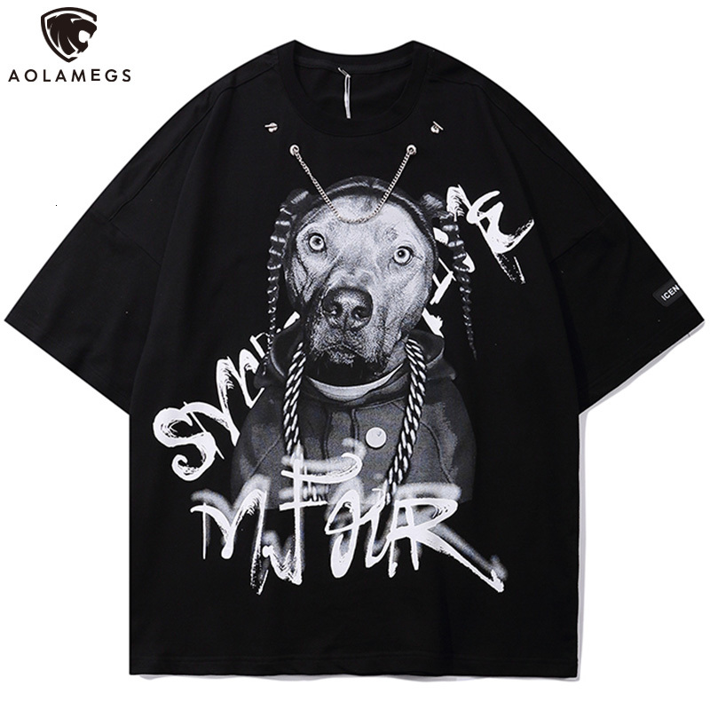 Men' Polos Aolamegs funny guy t-shirt cool hip hop dog print casual oversized tops high street hipster men' clothes summer, Black
Men' Polos Aolamegs funny guy t-shirt cool hip hop dog print casual oversized tops high street hipster men' clothes summer, Black