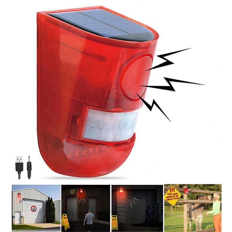 Solar Sound & Light Alarm Motion Sensor 110 Decibels Siren Alert 6LEDs Flash Warning Strobe Security System 4 Orde Systems
Solar Sound & Light Alarm Motion Sensor 110 Decibels Siren Alert 6LEDs Flash Warning Strobe Security System 4 Orde Systems