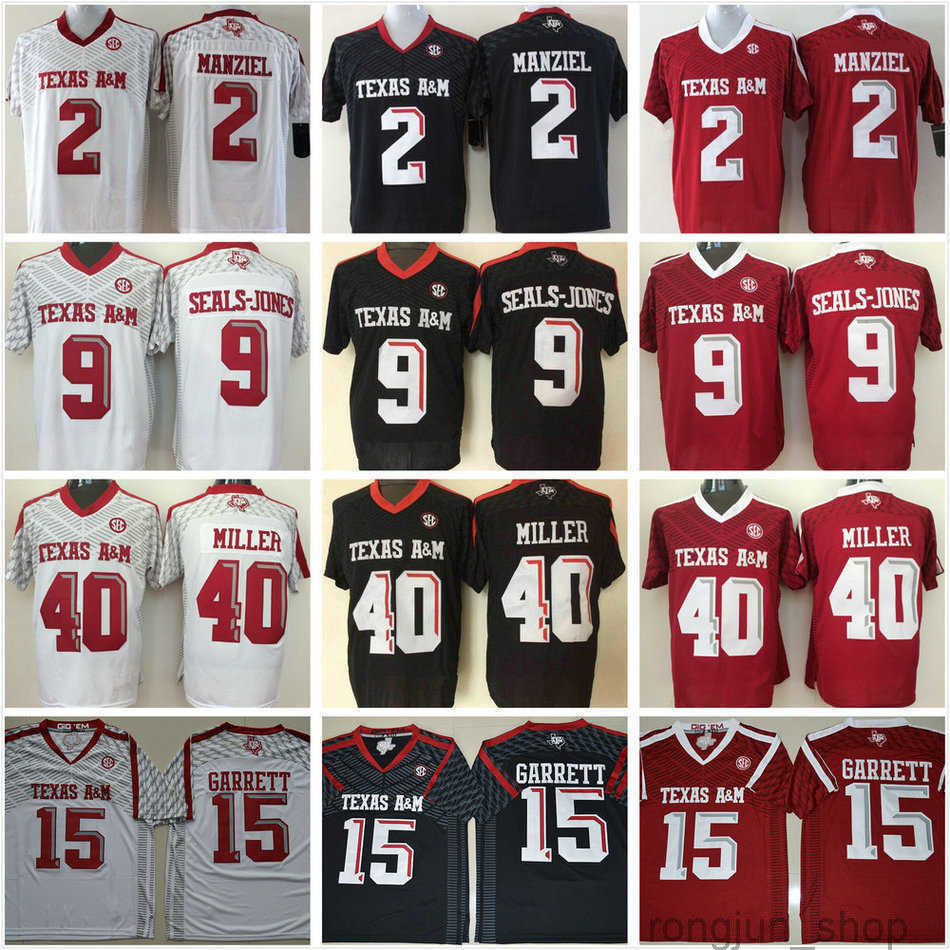 NCAA Texas Aggies 40 Von Miller College Jersey Color Red White Black 2 Johnny Manziel 9 Ricky Seals Jones 15 Myles Garrett Jersey, Brown
NCAA Texas Aggies 40 Von Miller College Jersey Color Red White Black 2 Johnny Manziel 9 Ricky Seals Jones 15 Myles Garrett Jersey, Brown