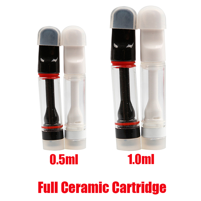 Car New Full Tank Cartridge Thick For 0.5ml 1.0ml Carts Vape No Black Atomizer Mouthpiece White Battery Coil Pen Ceramic Leaking Prehea Mtmr от DHgate WW