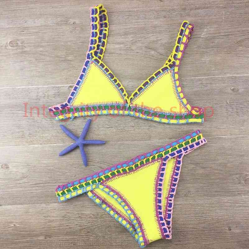 Sexy Bikinis 2020 Summer Women Swimsuit Hand Crocheted Bikini Set Swimwear Beach Bathing Suit Biquini Female Monokini, White;black
Sexy Bikinis 2020 Summer Women Swimsuit Hand Crocheted Bikini Set Swimwear Beach Bathing Suit Biquini Female Monokini, White;black
