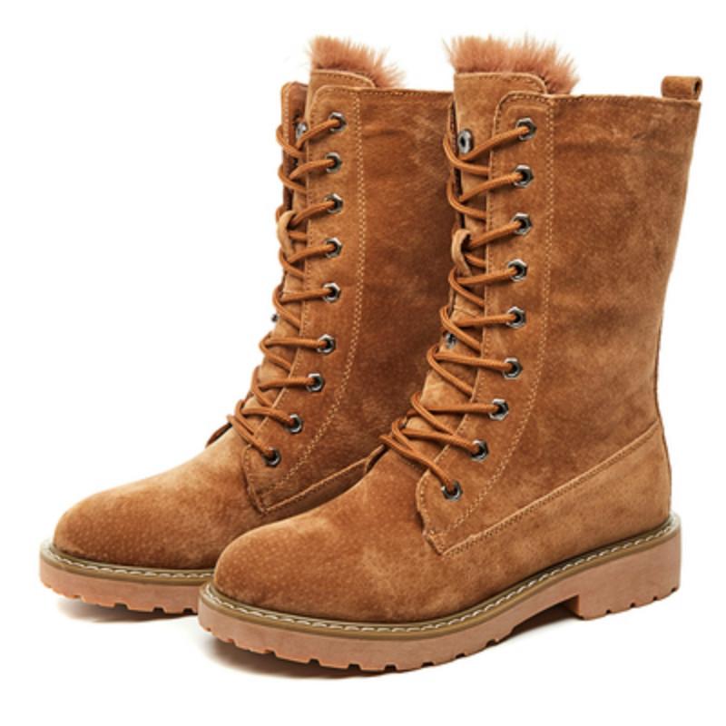 Boots Brown Flat Platform Military Snow Women Shoes Winter Warm Fur Fashion Round Toe Lace-up Pig Leather Ladies
Boots Brown Flat Platform Military Snow Women Shoes Winter Warm Fur Fashion Round Toe Lace-up Pig Leather Ladies