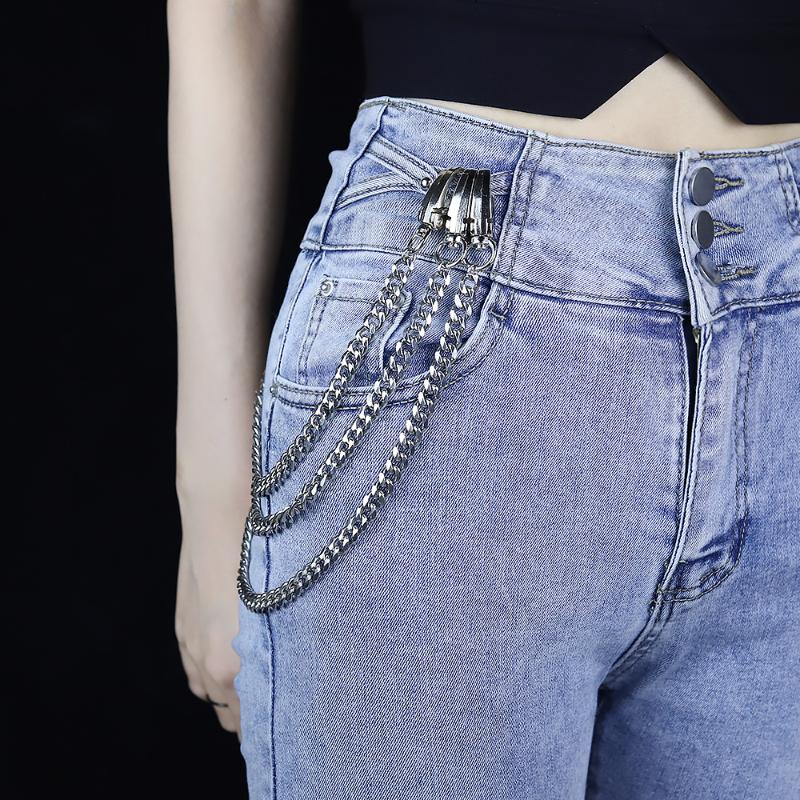 Chains Punk Rock Metal Stainless Steel Pants Waist Chain Men Women Key Wallet Keychain Jeans Unisex Hip-hop Jewelry Gift, Silver
Chains Punk Rock Metal Stainless Steel Pants Waist Chain Men Women Key Wallet Keychain Jeans Unisex Hip-hop Jewelry Gift, Silver