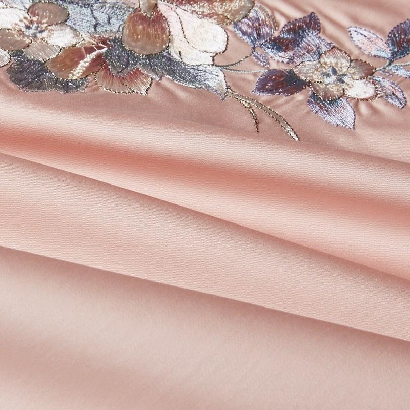 Pink Gray Patchwork Duvet Cover Queen King Bedding Set 1000TC Egyptian Cotton Silky Soft Comforter Bed Sheet 2 Pillowshams Sets