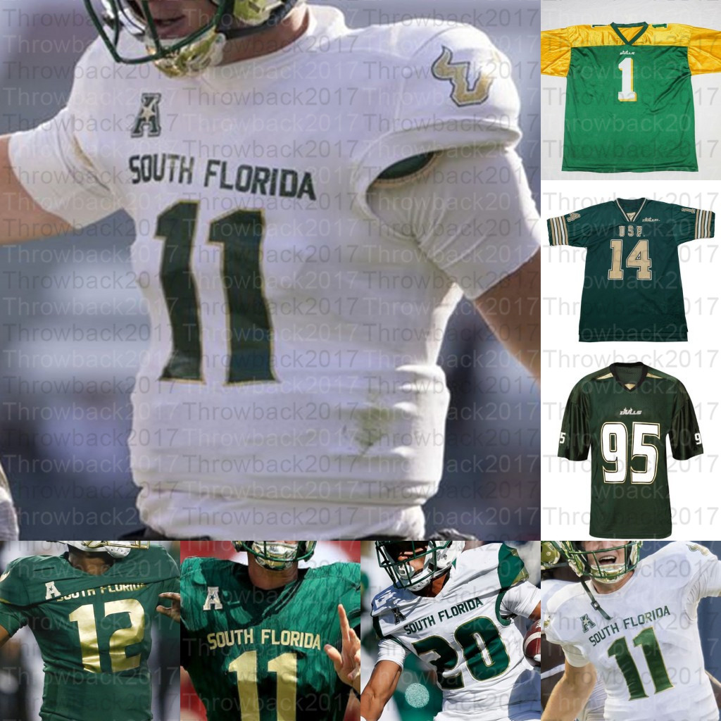Custom USF South Florida College Football Jerseys Josh Black Kirk Livingstone Juwuan Brown Kelley Joiner Jr. Bryce Miller Jacob Mathis, Green iv
Custom USF South Florida College Football Jerseys Josh Black Kirk Livingstone Juwuan Brown Kelley Joiner Jr. Bryce Miller Jacob Mathis, Green iv