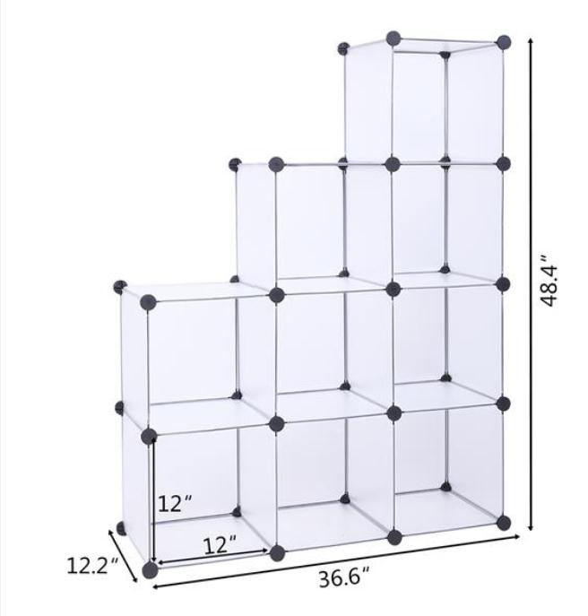 2022 Cube Storage 9-Cube Organizer Shelves DIY Closet Cabinet white Boxes & Bins Organization