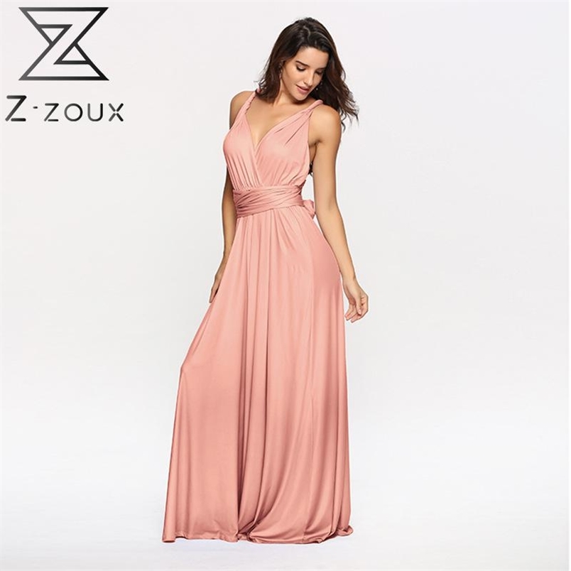 Women Dress V-neck Bandage Sleeveless Sexy Dresses White Pink Yellow Plus Size Long Summer Clothes 210513