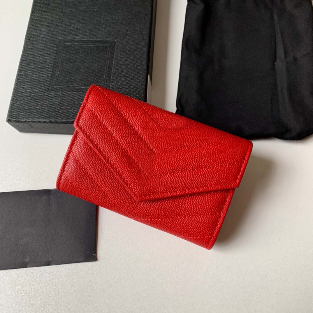 Fashion Selling Classic wallet Women Top Quality Full Leather Luxurys Designer bag Gold and Silver Buckle Coin Purse Card Holder 12cm With, Red + gold buckle
Fashion Selling Classic wallet Women Top Quality Full Leather Luxurys Designer bag Gold and Silver Buckle Coin Purse Card Holder 12cm With, Red + gold buckle