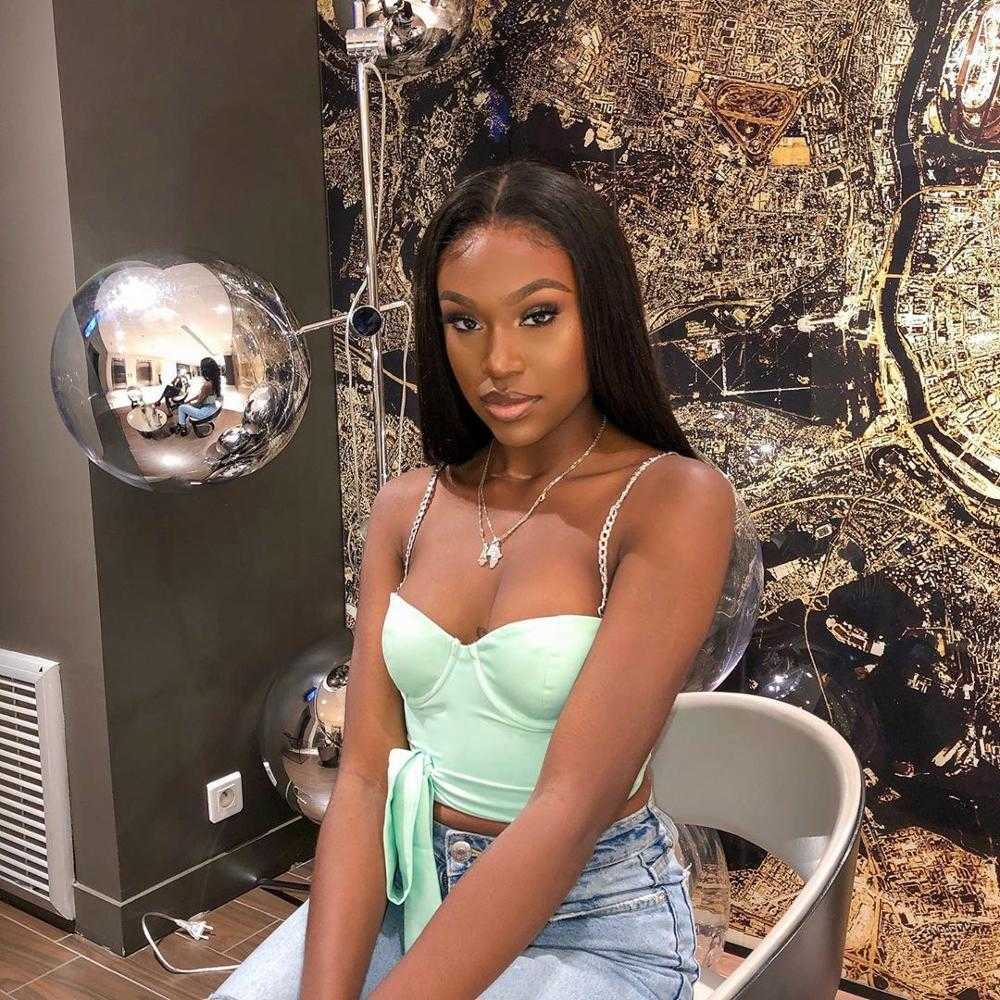 OMSJ Sexy Bandage Bow Solid Party Tank Tops Metal Chain Spaghetti Strap Crop Top Women's Short Camis Streetwear Cropeed 210625