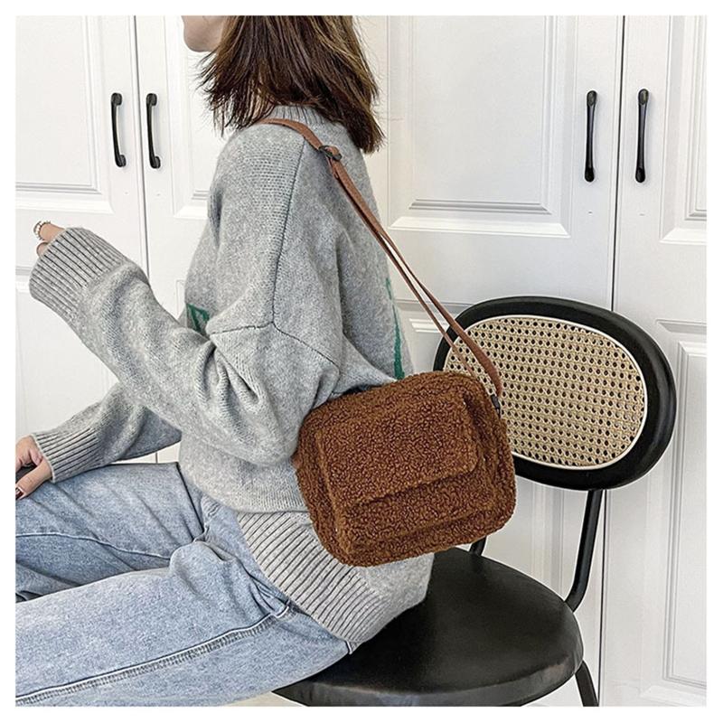 Storage Bags Ladies Handbags Crossbody Cute Soft Plush Shoulder Girl Bag All- Trend Messenger Purse Artificial Lamb Women
Storage Bags Ladies Handbags Crossbody Cute Soft Plush Shoulder Girl Bag All- Trend Messenger Purse Artificial Lamb Women