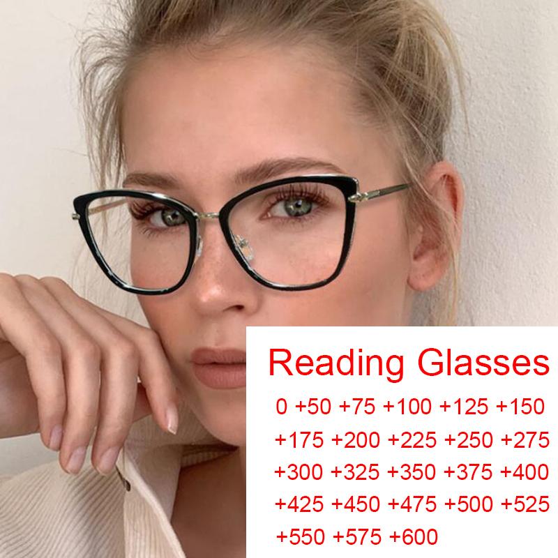 Sunglasses Vintage Glasses For Hyperopia Women's Anti Blue Light Blocking Reading Metal Cat Eye Frames Prescription Plus 2 3 4 5 6
Sunglasses Vintage Glasses For Hyperopia Women's Anti Blue Light Blocking Reading Metal Cat Eye Frames Prescription Plus 2 3 4 5 6