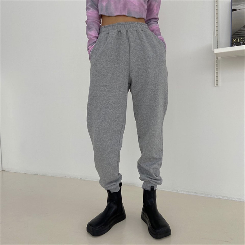Elegant Formal Casual Elastic High Waist Carrot Pants Women Sweatpants Plus Size OL Solid Sportswear Trousers 210421