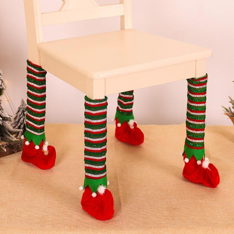 Chair Covers 1Pc Elf Striped Dining Table Leg Foot Protective Cover Christmas Decor
Chair Covers 1Pc Elf Striped Dining Table Leg Foot Protective Cover Christmas Decor