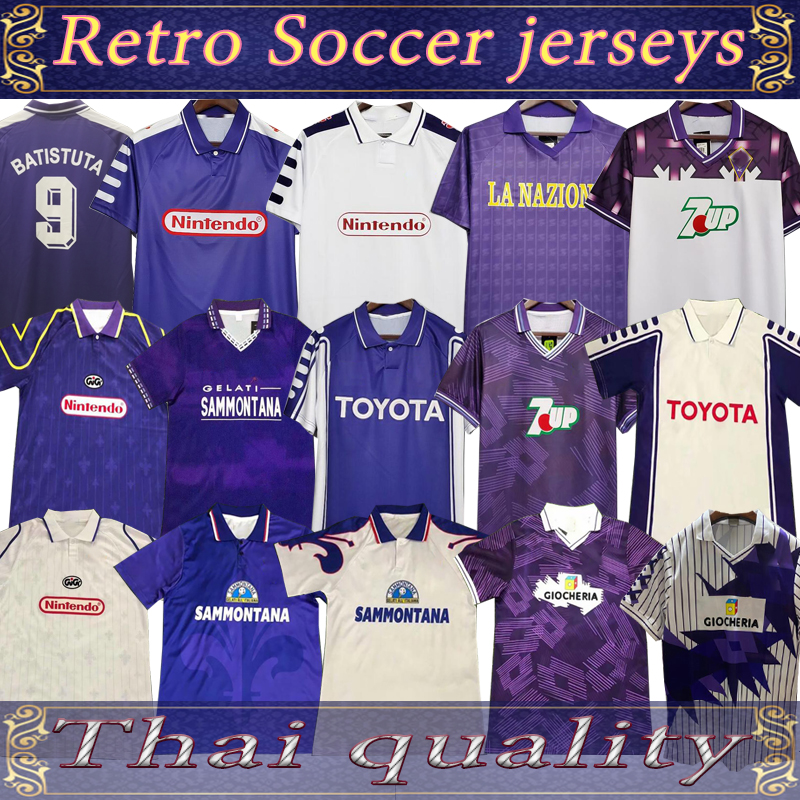 1998 1999 2000 Retro Fiorentina Soccer Jerseys BATISTUTA RUI COSTA Custom Vintage 92/93 Florence Home long Football Shirt Camisas de Futebol, 98-99
1998 1999 2000 Retro Fiorentina Soccer Jerseys BATISTUTA RUI COSTA Custom Vintage 92/93 Florence Home long Football Shirt Camisas de Futebol, 98-99