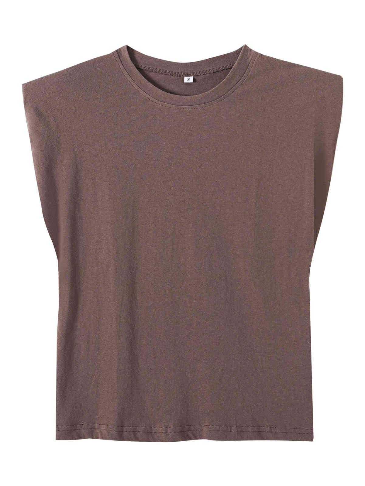 Tangada Women High Quality Summer Cotton T Shirt Sleeveless O Neck Tees Ladies Casual Tee Shirt Street Wear Top QJ39 210406
