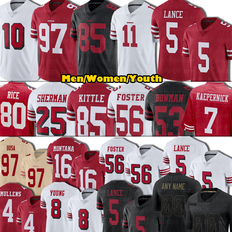 5 Trey Lance Jerseys San Men Francisco 49ers Football 85 George Kittle 97 Nick Bosa 19 Deebo Samuel 10 Jimmy Garoppolo Trent Williams Raheem Mostert Brandon Aiyuk, Jersey
5 Trey Lance Jerseys San Men Francisco 49ers Football 85 George Kittle 97 Nick Bosa 19 Deebo Samuel 10 Jimmy Garoppolo Trent Williams Raheem Mostert Brandon Aiyuk, Jersey