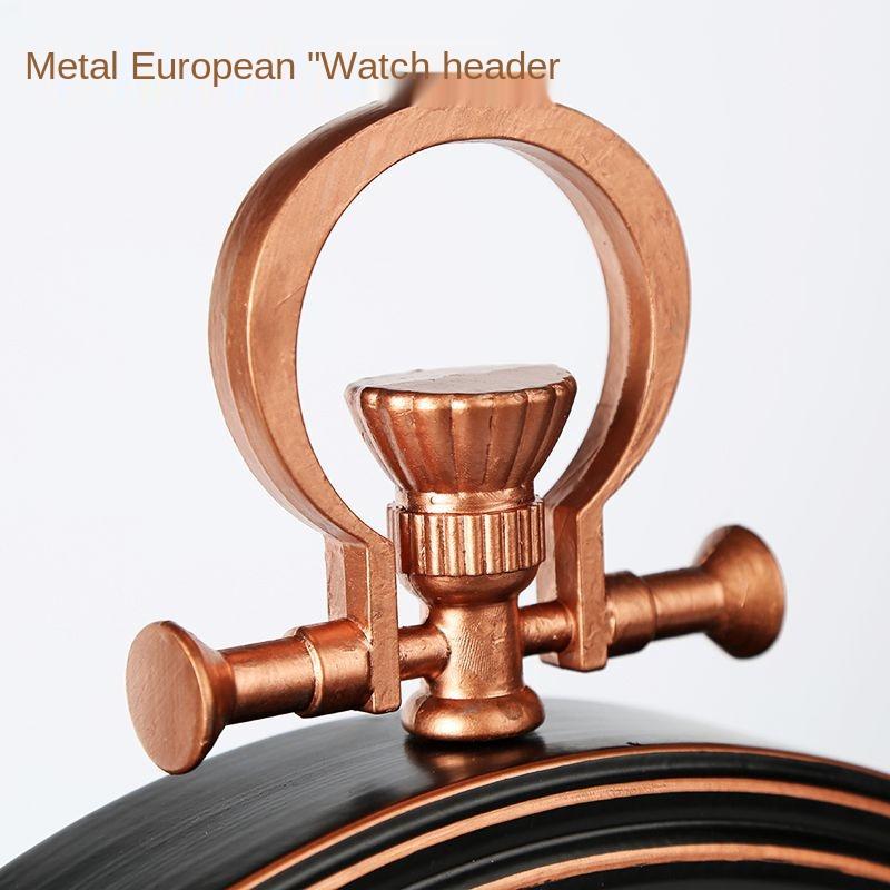 Large Retro Wall Clock Modern Design American Country Metal Clocks Home Decor Living Room Decoration Mechanism Gift Ideas