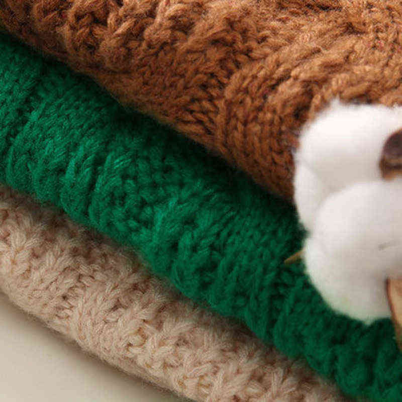 autumn winter children's clothes girls knitted sweaters High collar thicken warm for girl kids pullovers 2-12 y 211104